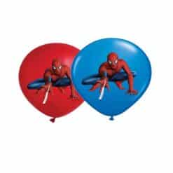 Spiderman ballong rød og blå