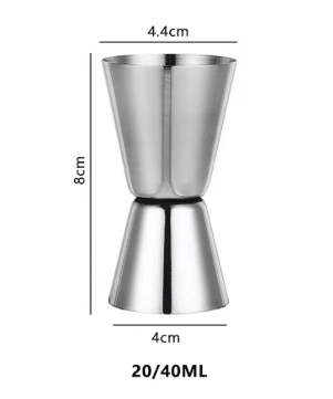 Målebeger jigger til sprit.